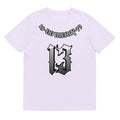 Loose cotton summer T-shirt in grey, khaki, pink, or purple colours