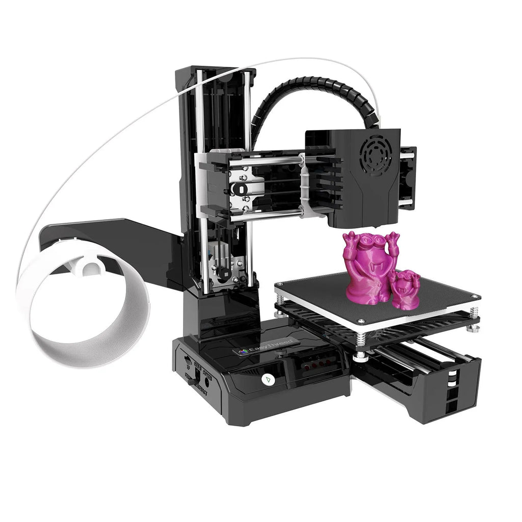 FDM 3D printer with 100x100mm build area for PLA filament model creation