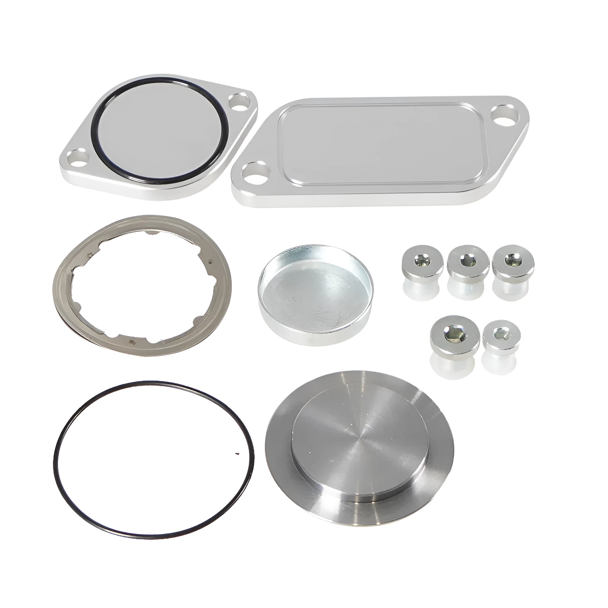 Silver aluminium alloy cooler exhaust gas recirculation EGR valve cover
