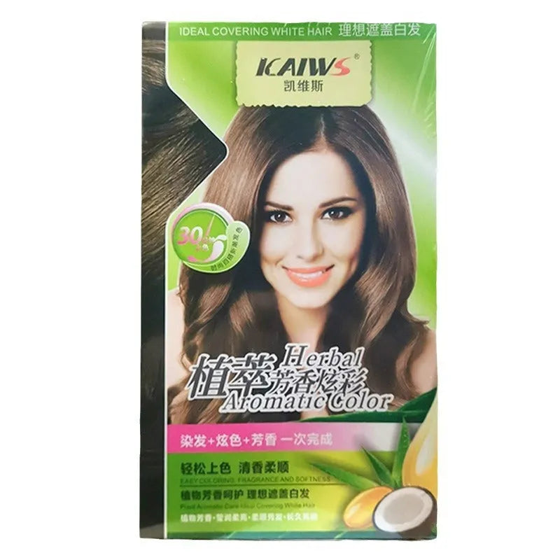Plant Aromatic Soft Luster Mild Hair Colour Cream 120ml bottle in chestnut brown shade