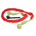 Cotton thread dog tug-of-war rope toy in black, grey, or red colours for interactive play