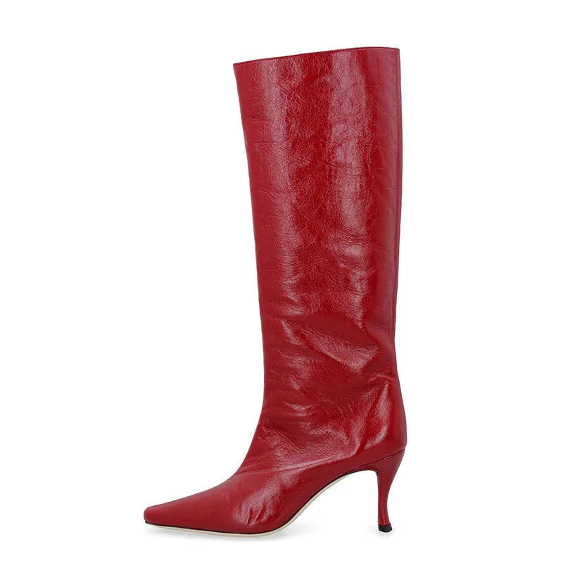Women's square toe ankle cowboy boots in microfiber, shown in available colours like black, brown stone, and grey.