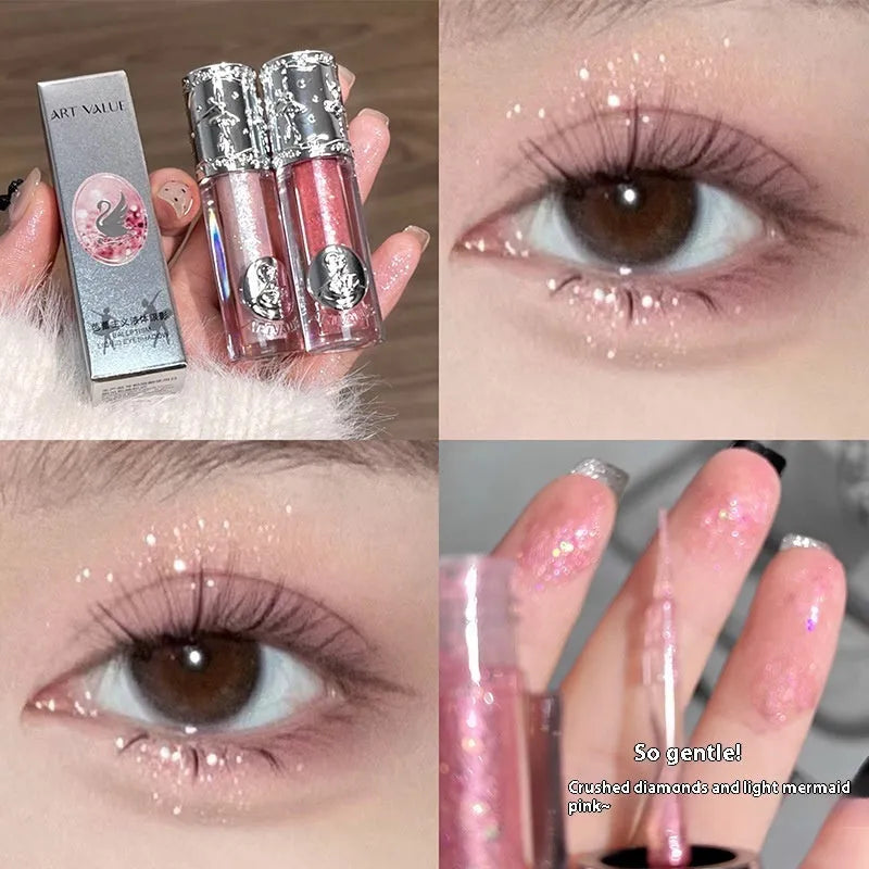 Ballet liquid eye shadow product in five colour options for universal skin types