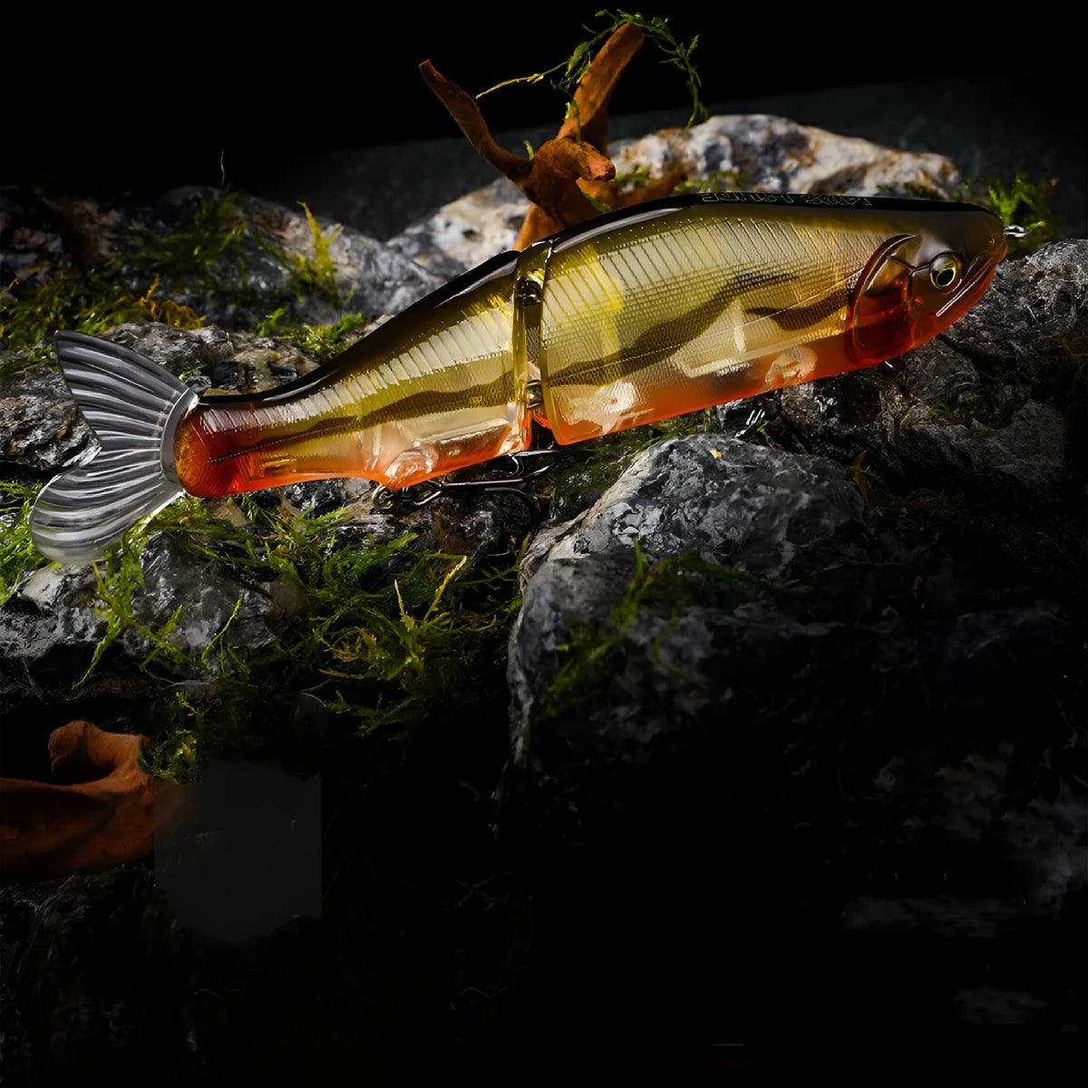 185mm plastic bass fishing swimbait in one of fifteen available colour options