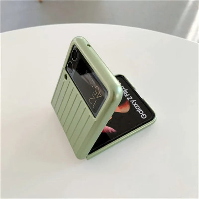 Samsung Z Flip3 ultra-thin flip phone case in seven solid colour options