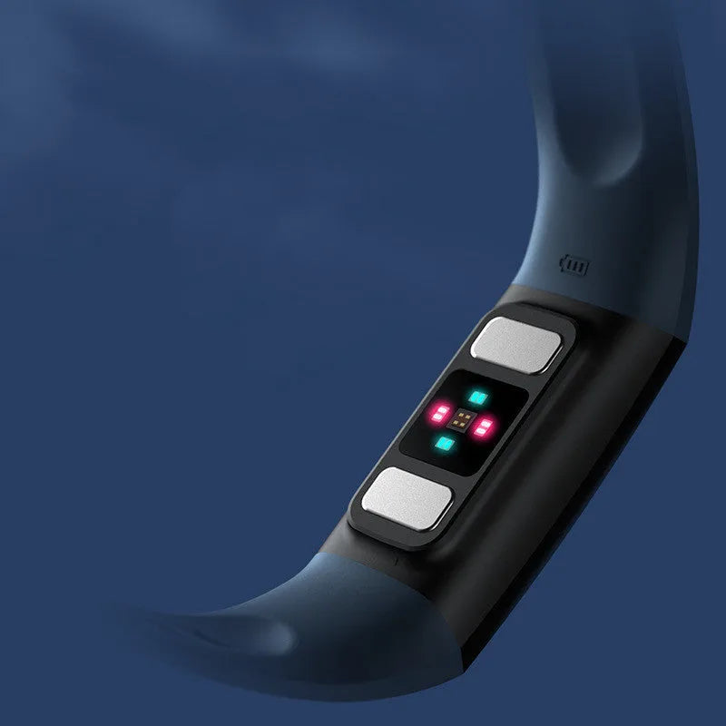 Y6 Black smart bracelet with 1.1-inch screen for blood pressure and ECG monitoring