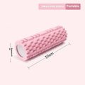 EVA foam roller for fitness in black colour with 30cm length