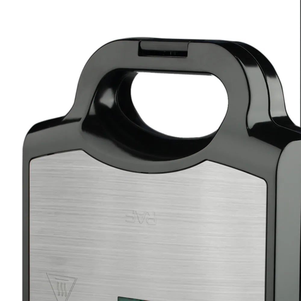 Double side heating sandwich machine 850W in R.585T colour, 25.4 x 11.4 x 25.5cm breakfast maker for toasted bread.