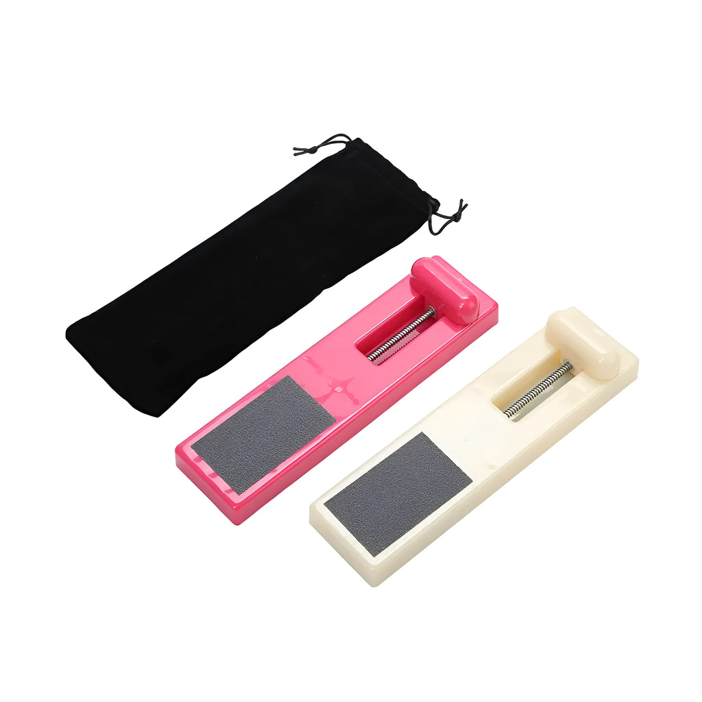 Pink and white ballet rotation shaping foot trainer for dancer instep strengthening