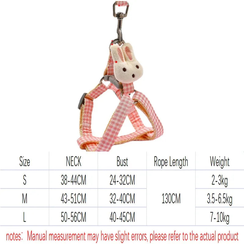 Small quick-release nylon dog harness in blue colour with anti-pull design