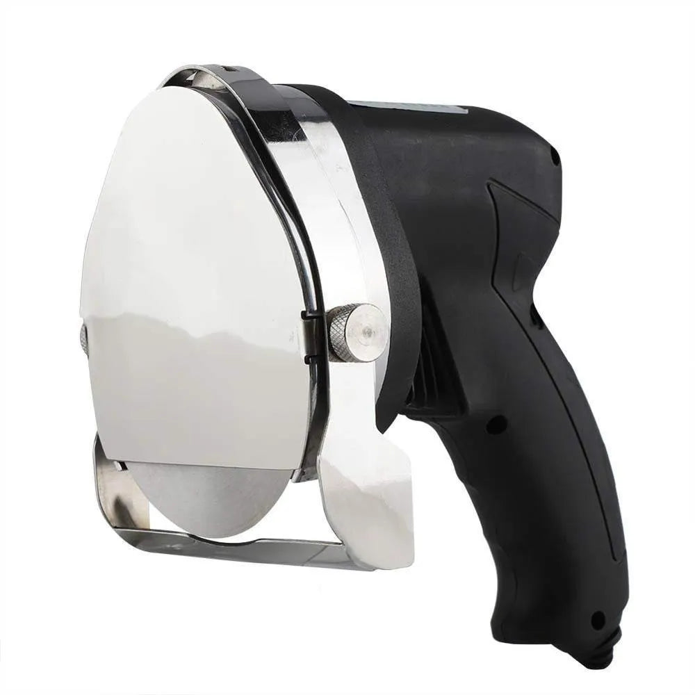 Black KS-100E electric meat cleaver for turkey barbecue machines with adjustable blade and EU plug