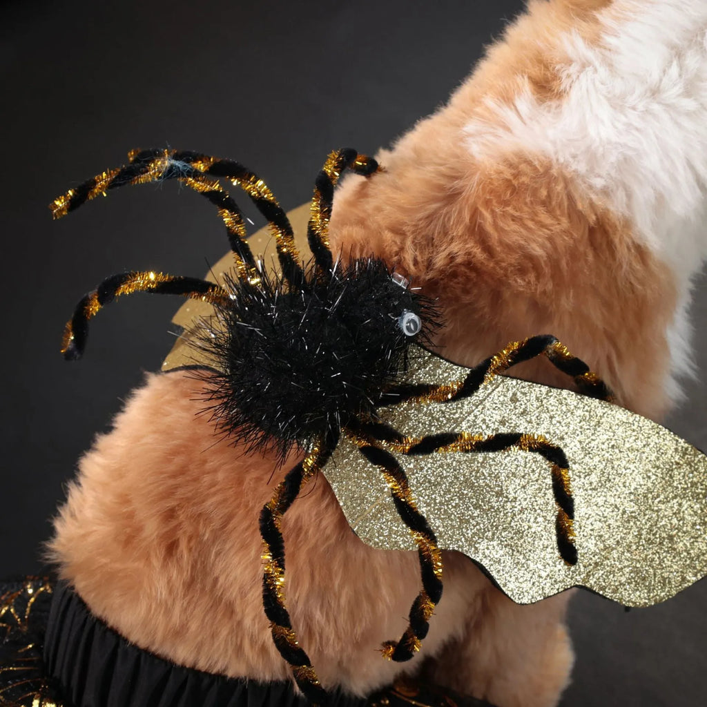 Dark formal suit halloween costume for dogs in polyester fabric