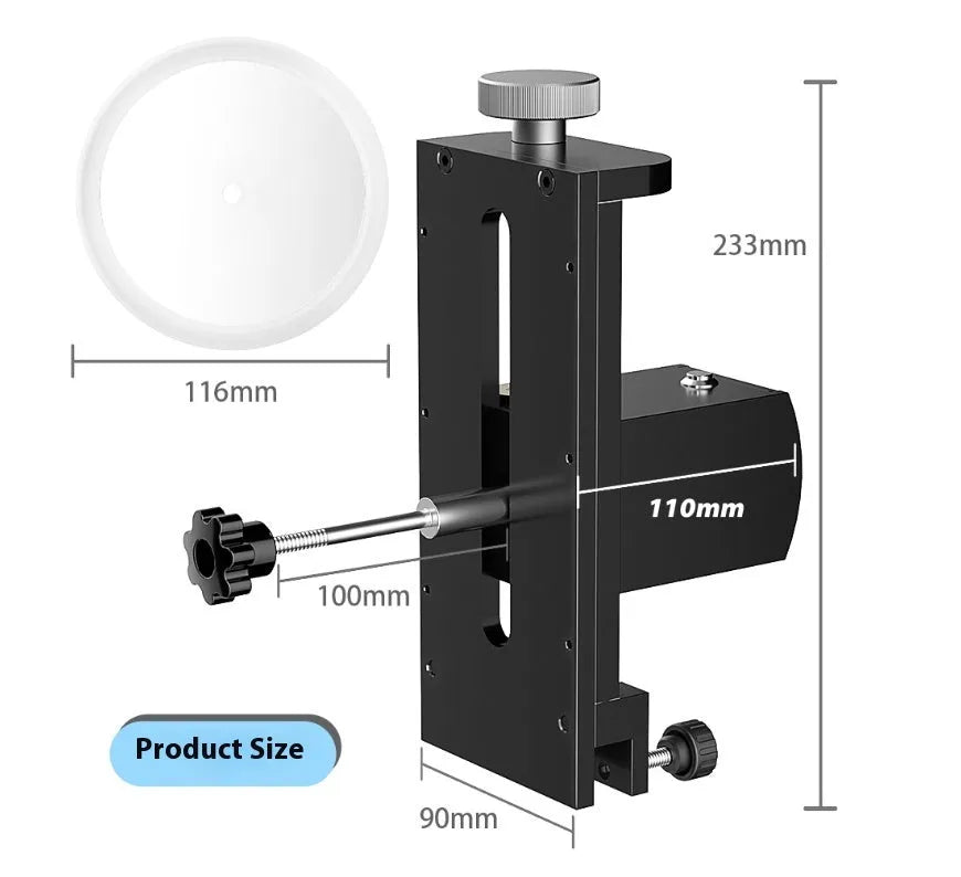 Mini ultrasonic cleaning machine with digital display, single slot, and cleaning bracket for vinyl records and PCBs