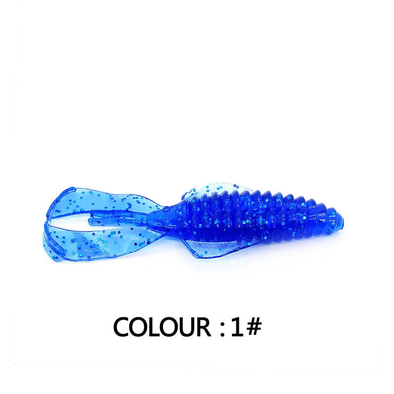 8cm PVC soft plastic fishing lure in multiple colour options for freshwater and saltwater angling
