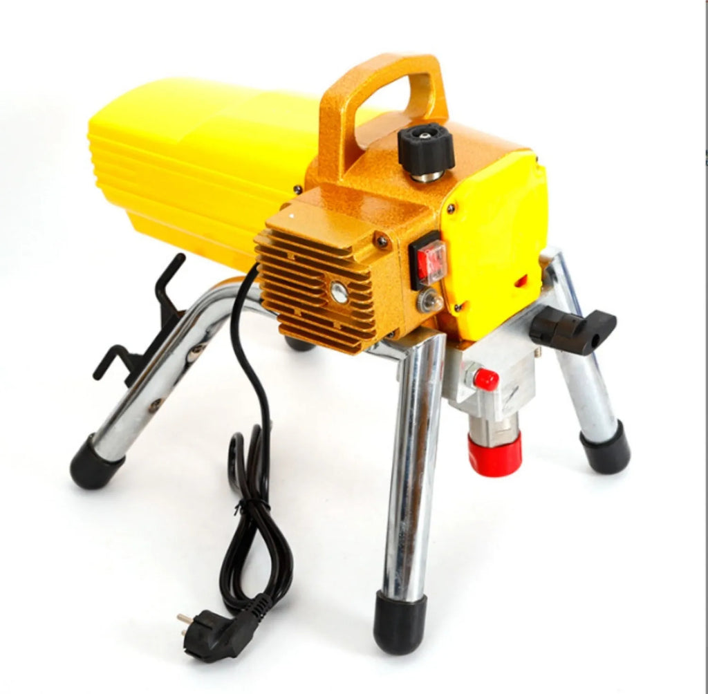 Blue electric airless spraying machine with spray gun, nozzle, and 50cm extension rod for painting