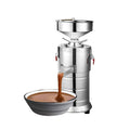 Stainless steel electric sesame paste grinding machine with polished finish and compact household design