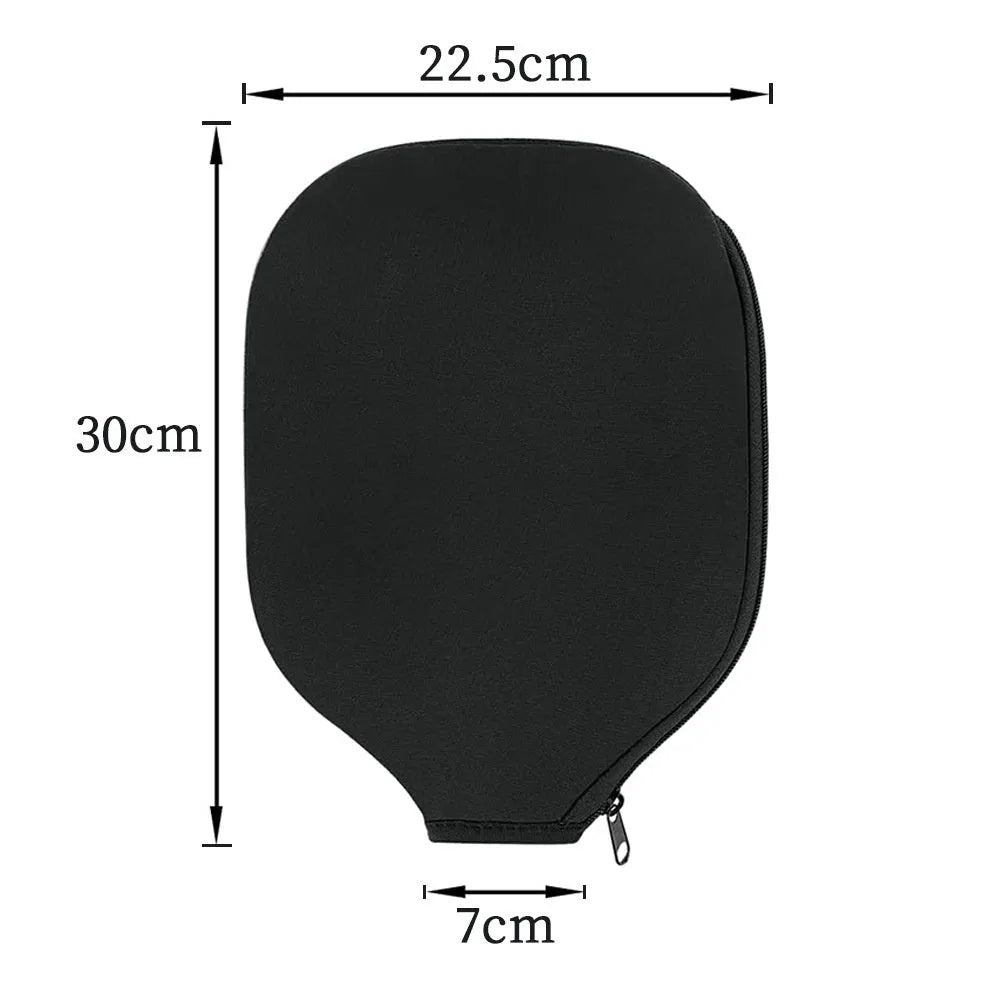 Black neoprene protective sleeve for a table tennis racket