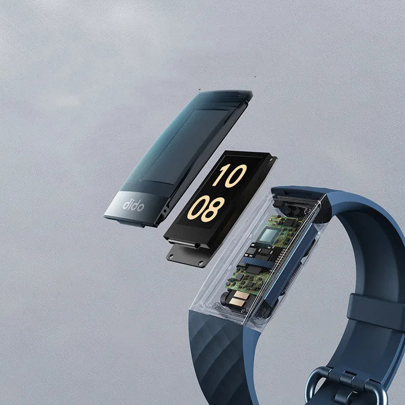 Y6 Black smart bracelet with 1.1-inch screen for blood pressure and ECG monitoring