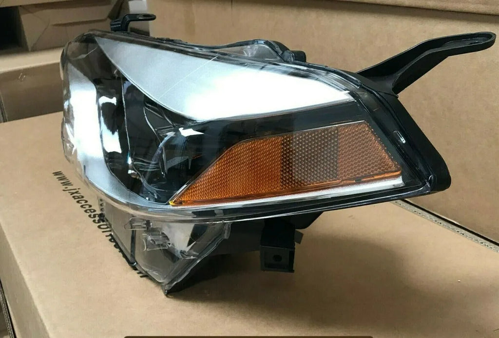 Halogen headlight assembly for 2014-2015 Toyota Corolla with clear polycarbonate lens
