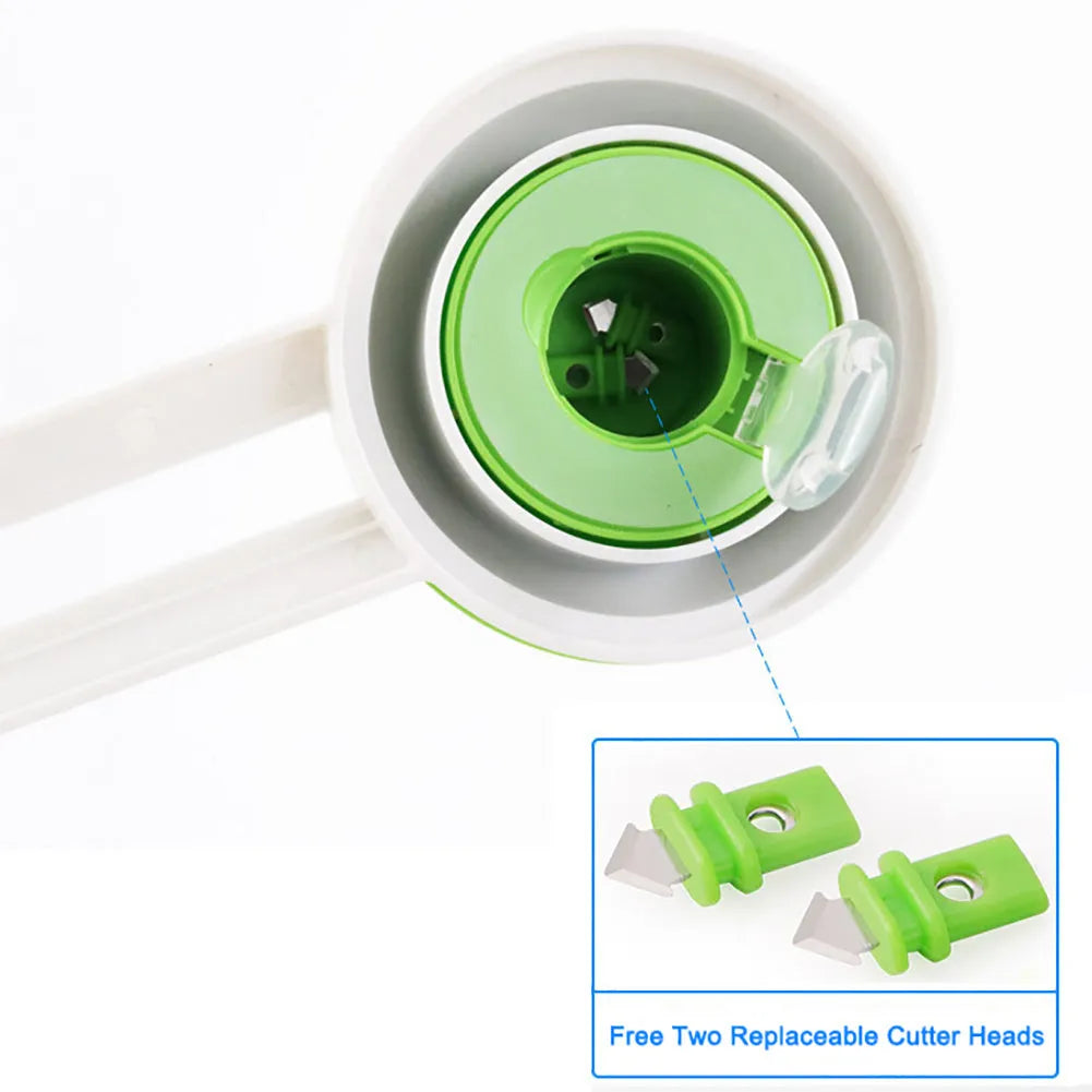 Green or orange plastic A3 round paper cutter for juvenile office supplies