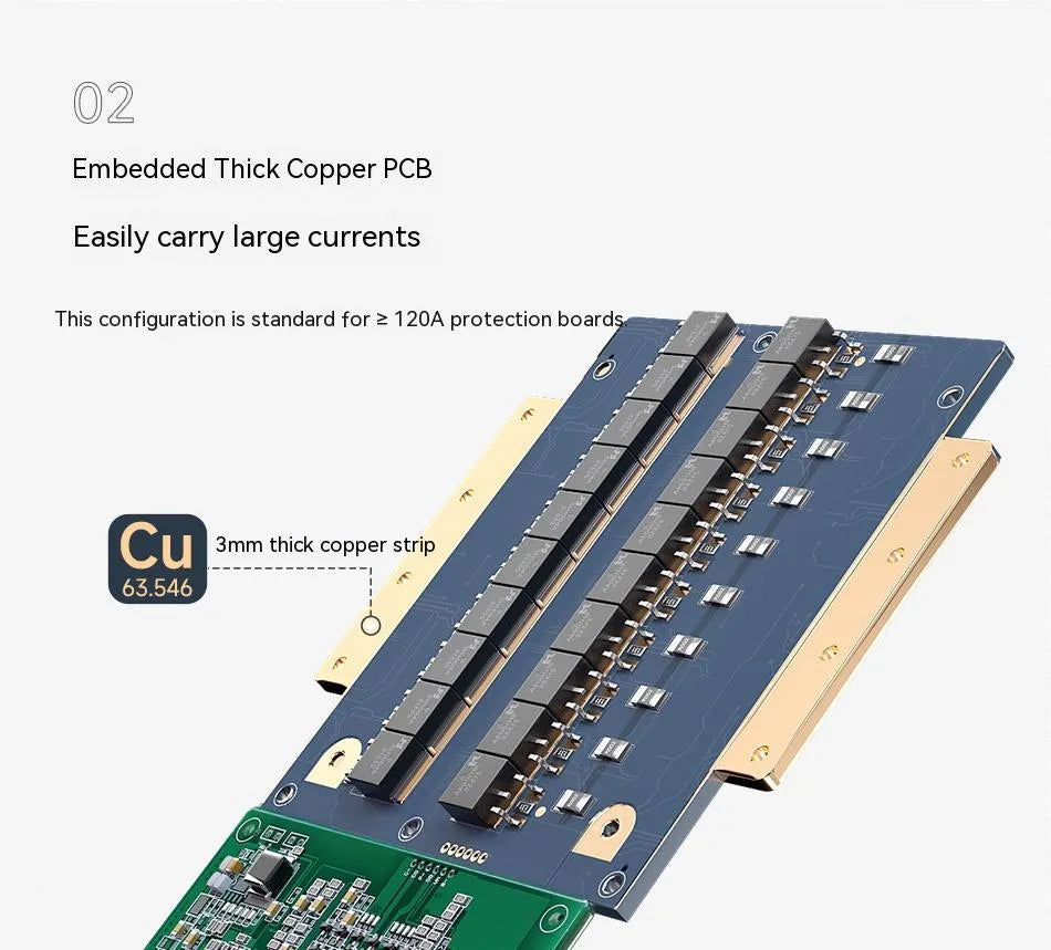 Dali lithium iron phosphate battery protection board for 12V 4-cell systems