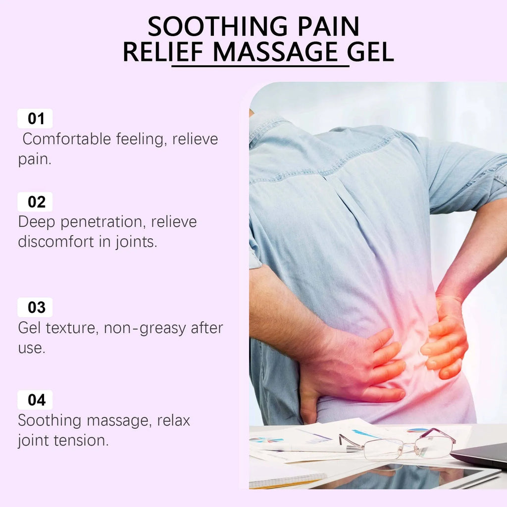 100g tube of body massage gel for joint, knee and elbow care with menthol and herbal extracts