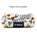 Washable dog cat bed in canvas and oxford cloth, Mi Puppy brown or yellow, sizes S M L with optional small pillow
