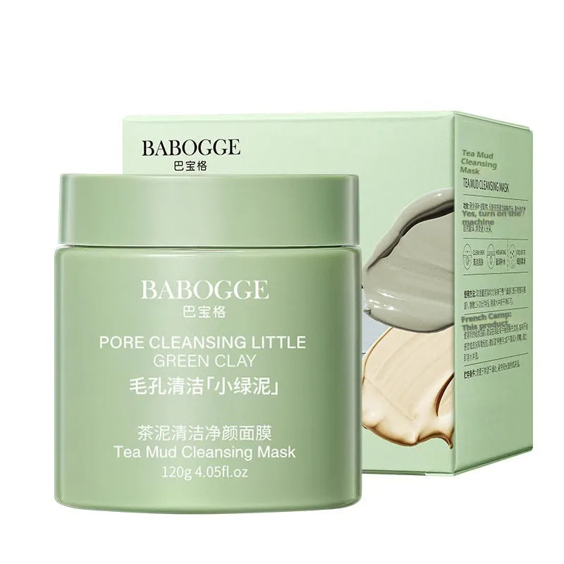 120g tube of clay facial cleansing mask with daub applicator for non-pulling deep cleansing