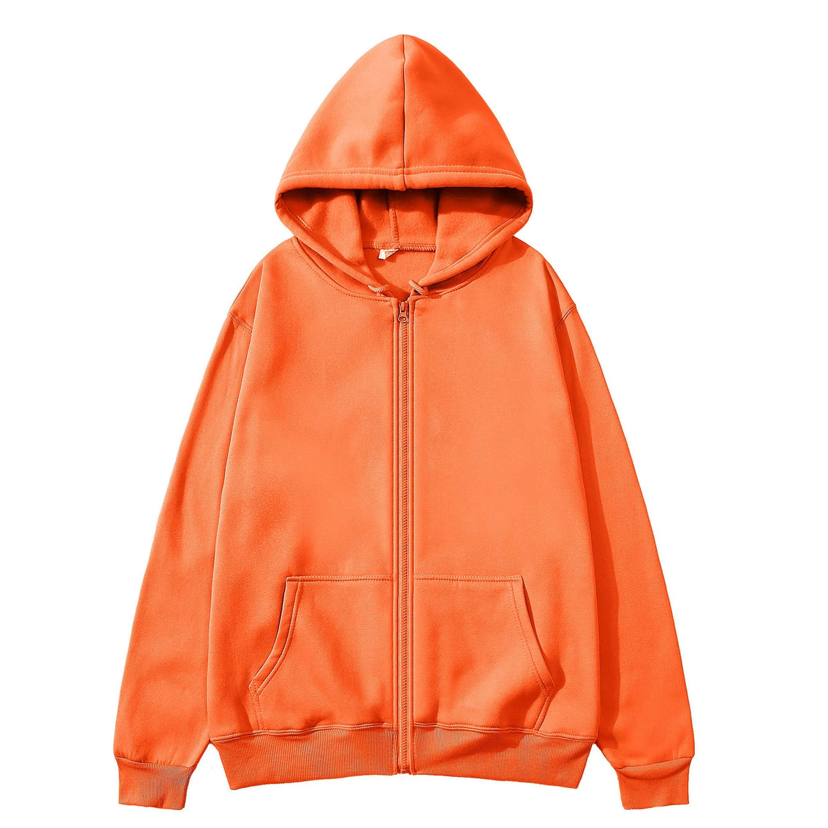 British loose sports American zipper jacket for men in solid colours with cardigan style and no padding design