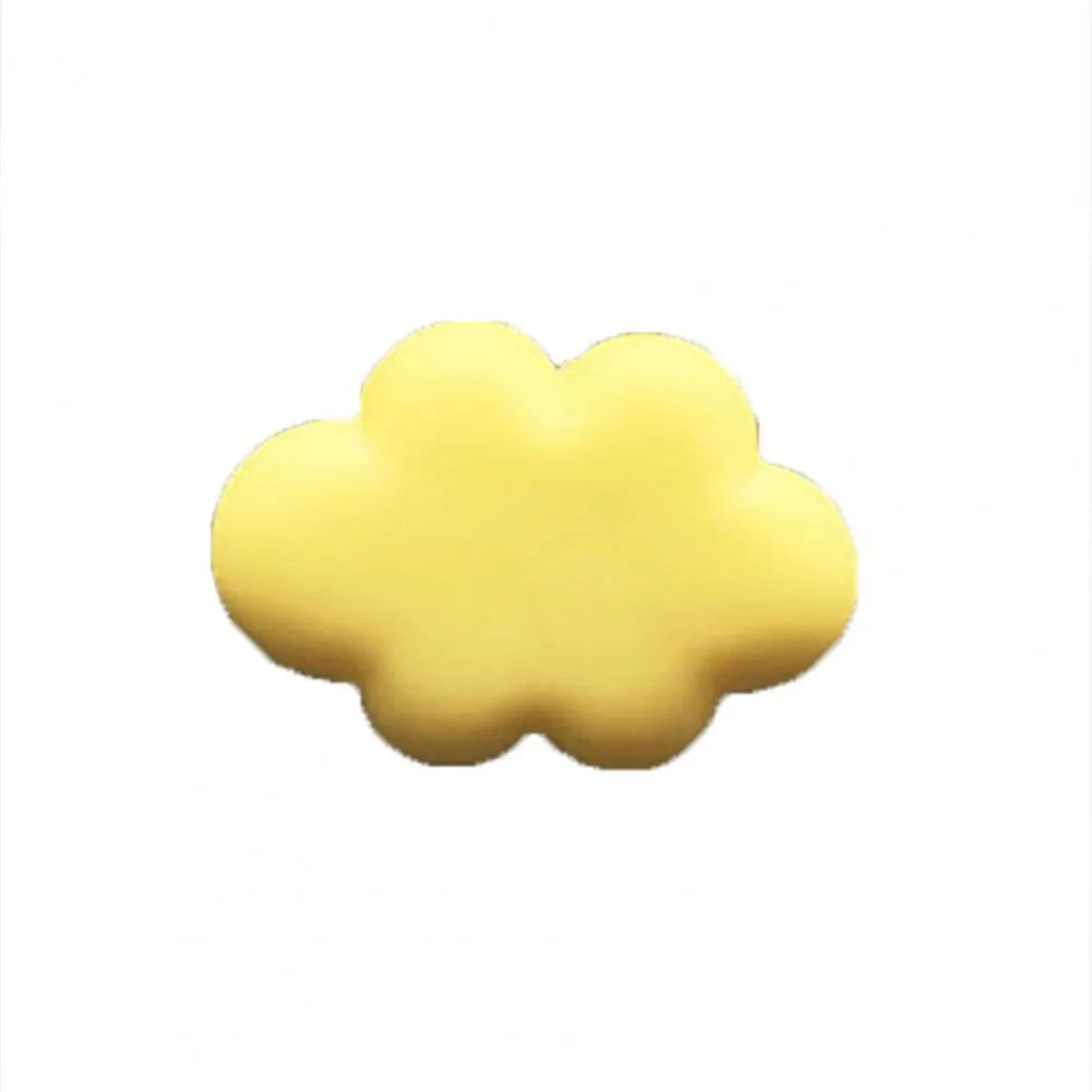 Resin car fragrance clip with Baiyun cartoon cloud design mounted on car air vent