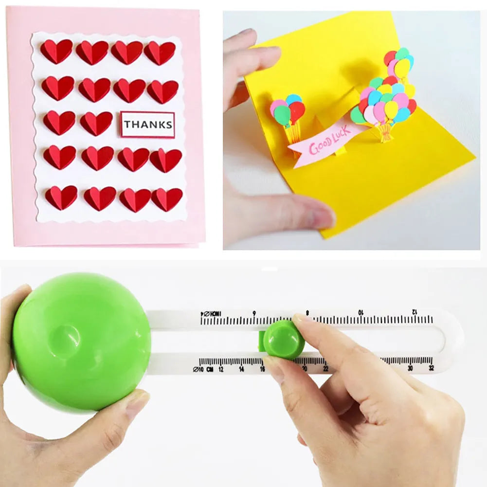 Green or orange plastic A3 round paper cutter for juvenile office supplies