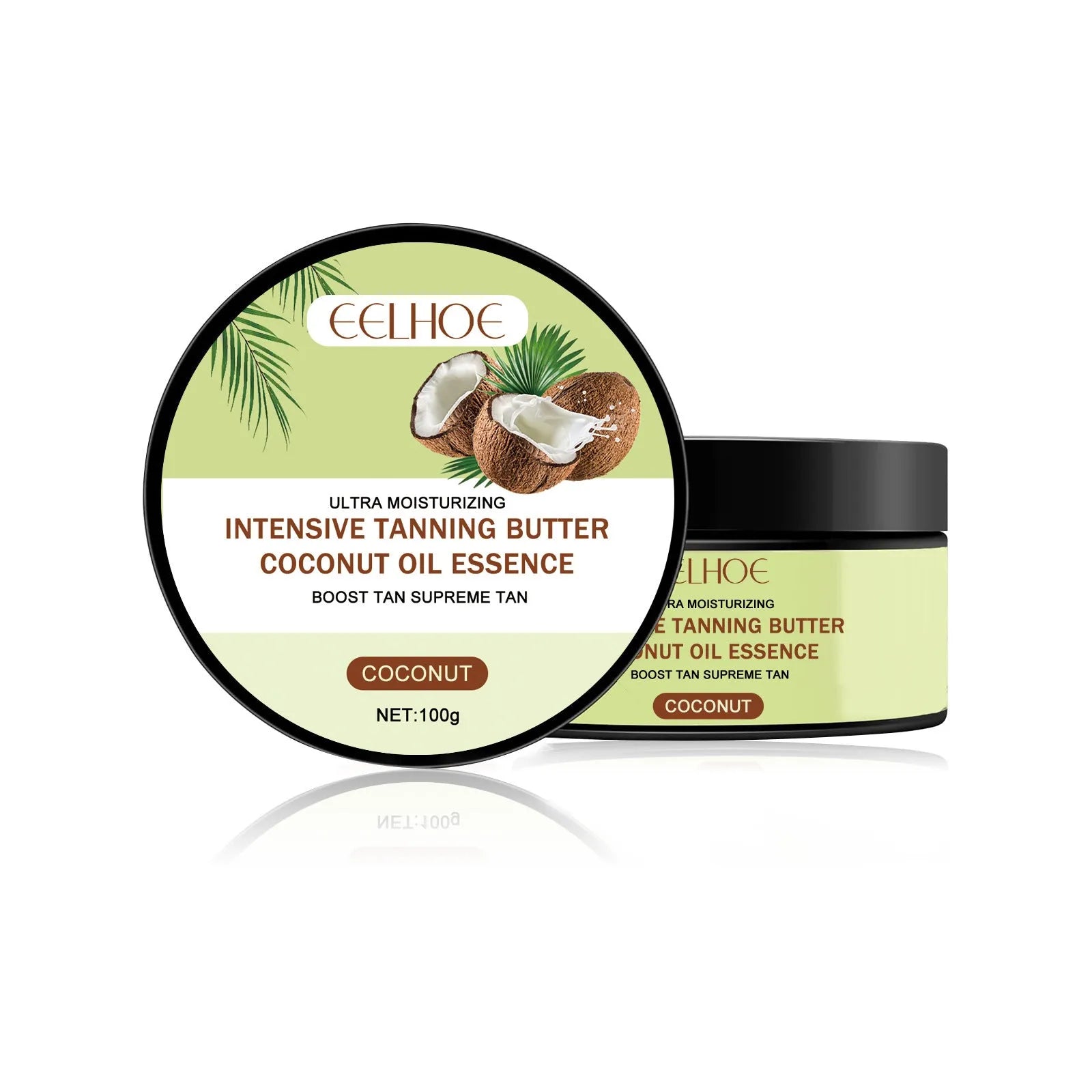 100g jar of coconut oil blackening cream for outdoor surface treatment