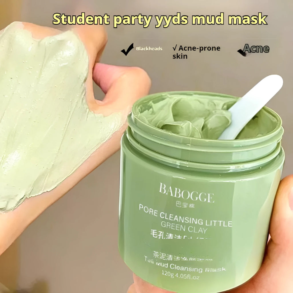 120g tube of clay facial cleansing mask with daub applicator for non-pulling deep cleansing