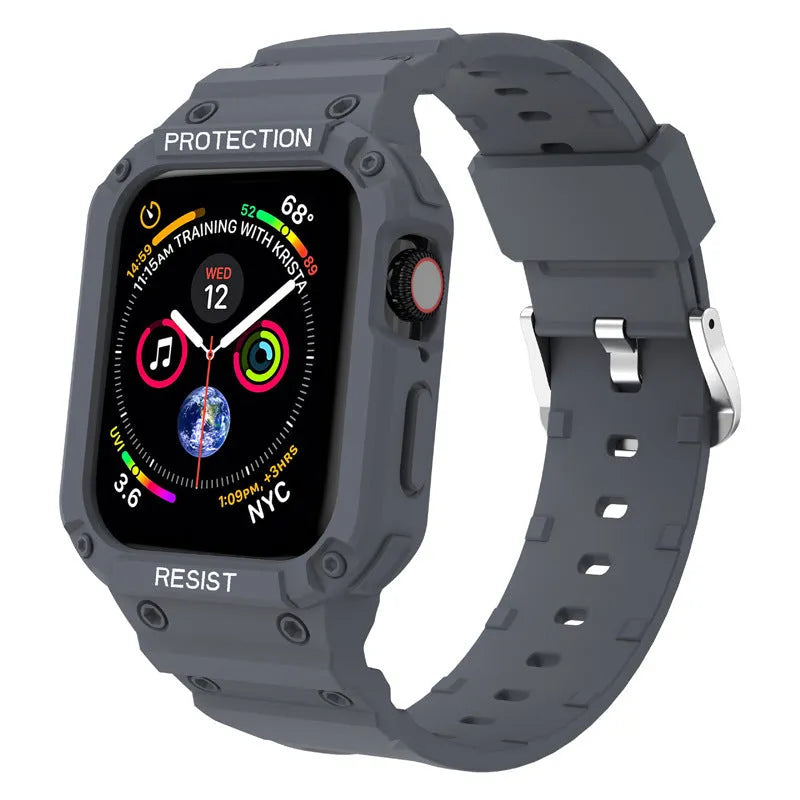 Soft TPU sports watch strap for Apple Watch Series 8 in multiple colour options