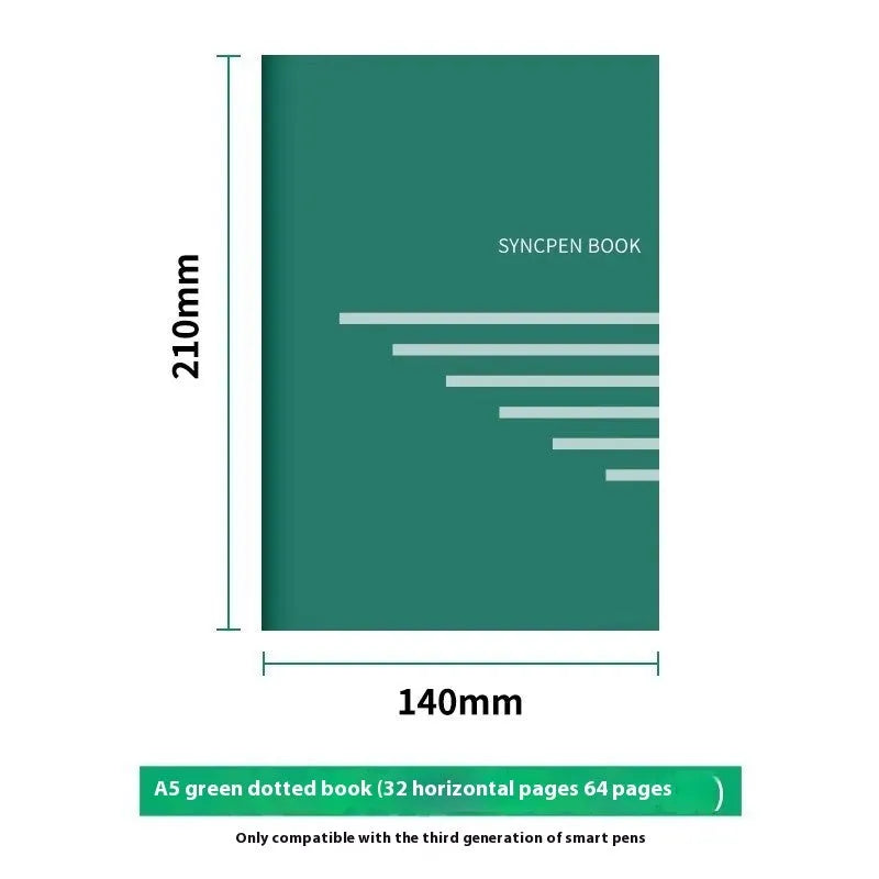 Loose leaf spiral notebook refill pack with Zodiac Forest paper and assorted metal-core pen refills