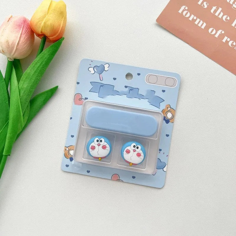 Cartoon magnetic protection data cable fixer for desktop organisation in various colours