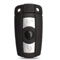 BMW semi-intelligent remote car key with three keys showing metal-plastic construction