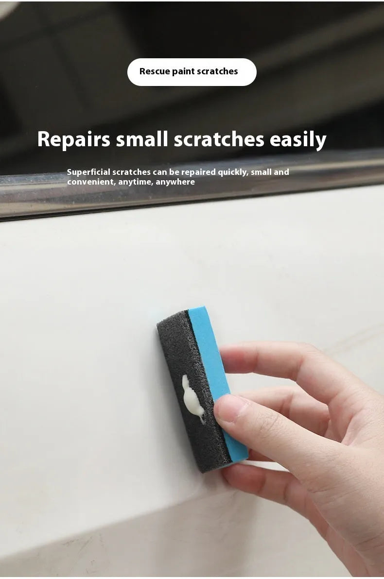 Car repair wax kit with grinding wax, brightening wax and frosted sponge mop for scratch removal
