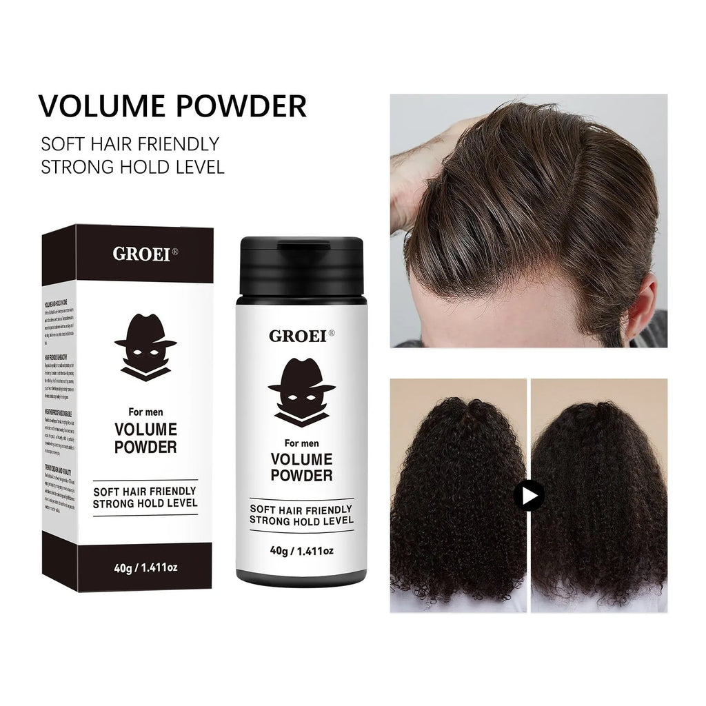 40g disposable hair styling powder in its packaging for oil control and adding volume.