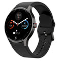 46mm diameter Bluetooth sport watch with circular touchscreen display in black, blue, pink, or red