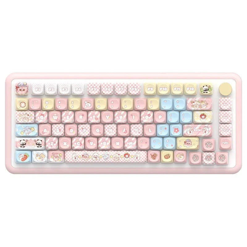 Clip Doll Original mechanical keyboard keycap set with colourful cartoon doll artwork