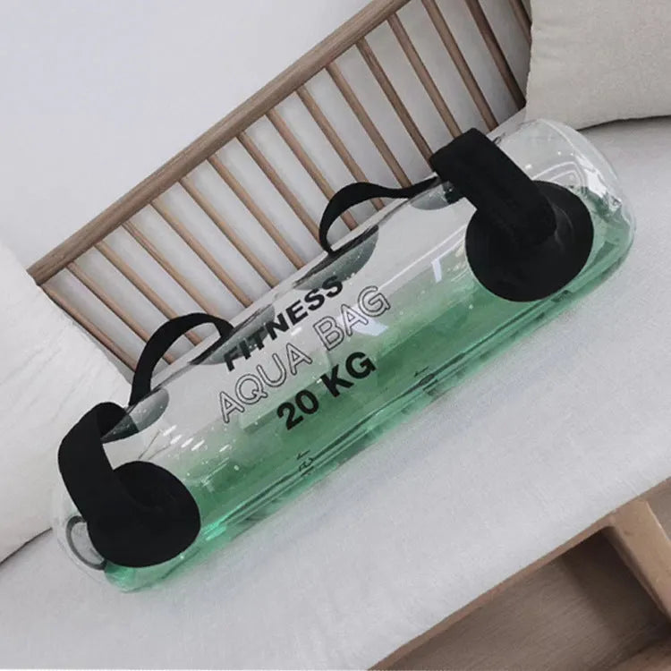 Transparent PVC water filled dumbbell bag for adjustable weight strength training