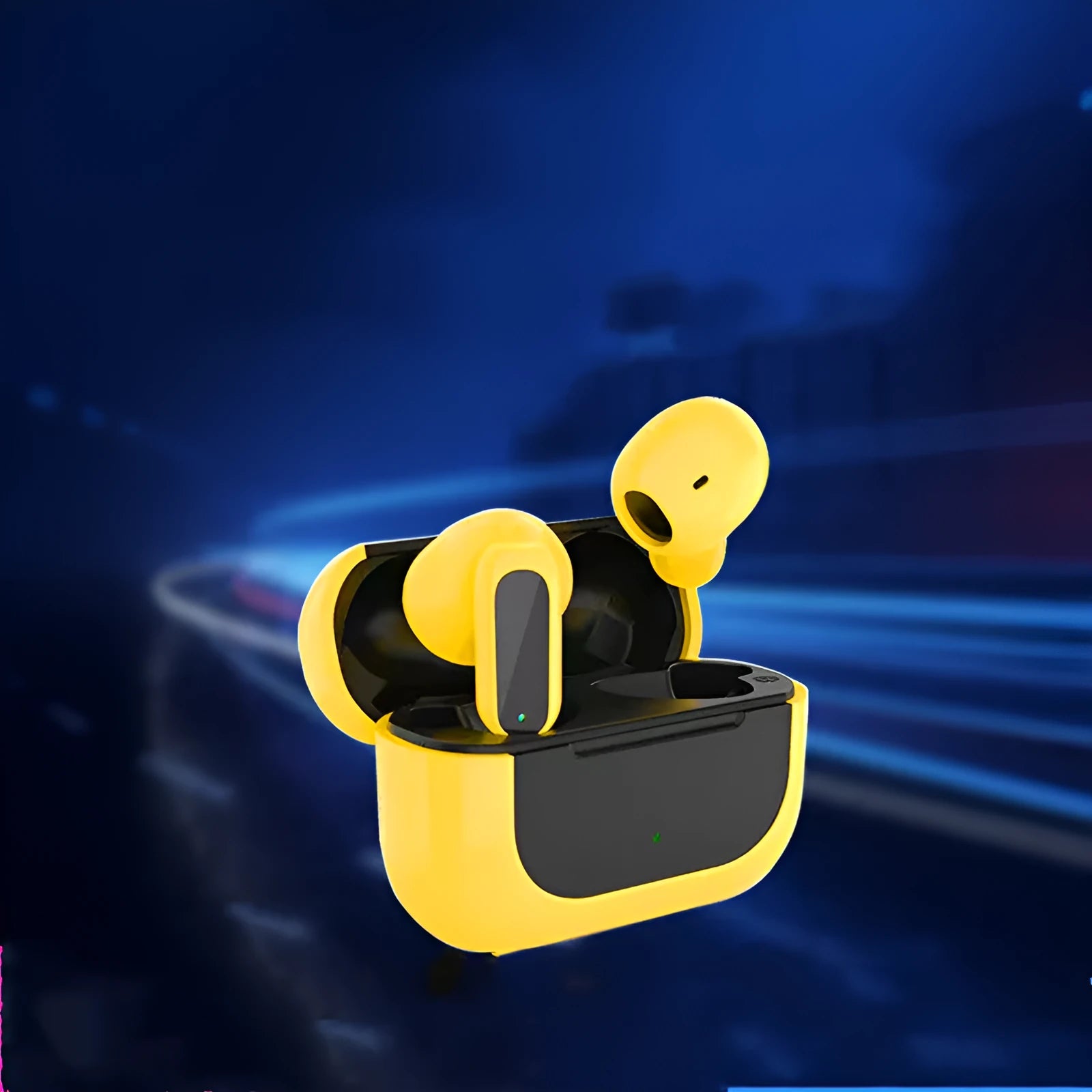 Bilateral stereo wireless headphones with Jerry cartoon design in black white or yellow color