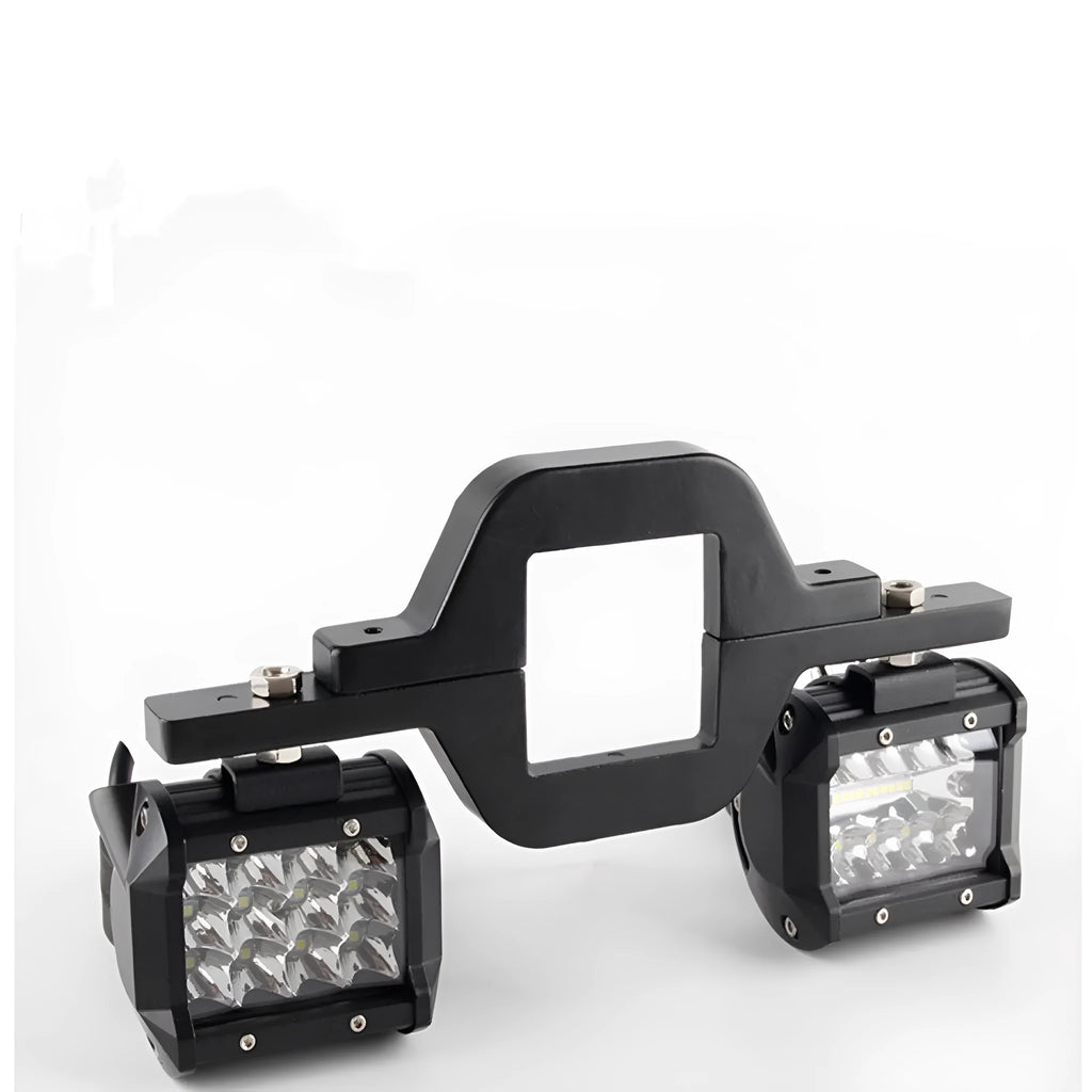 Black steel trailer hook lamp holder mounting bracket for vehicle lighting