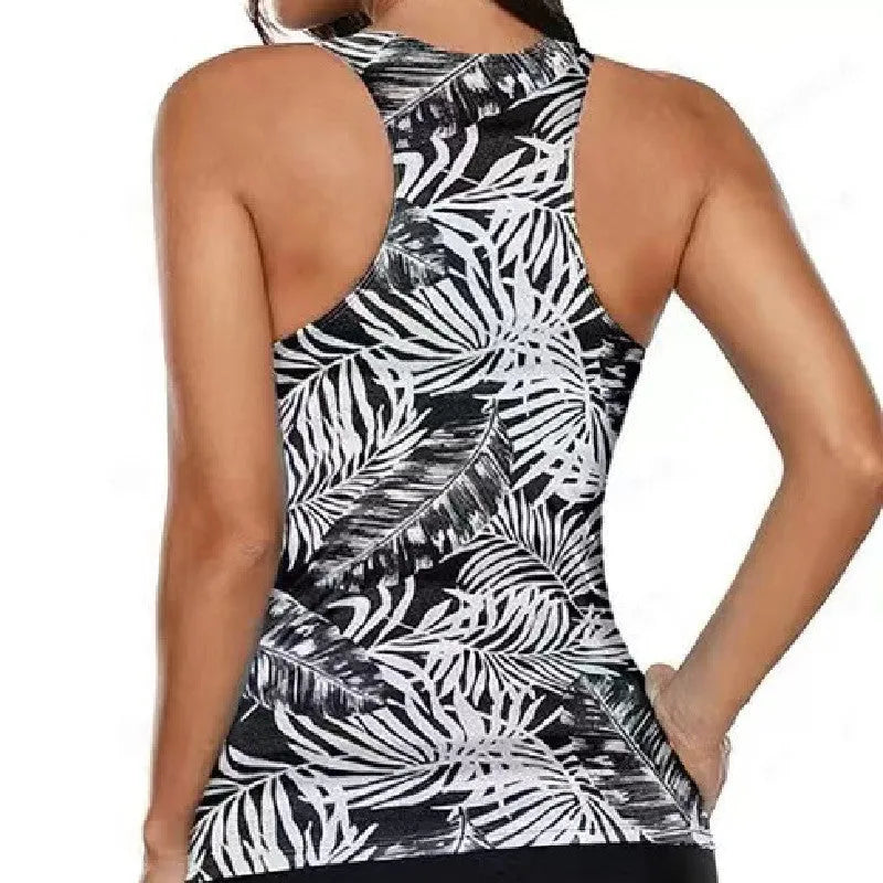 Women's split bow bikini swimsuit set in polyester, shown in available colours.