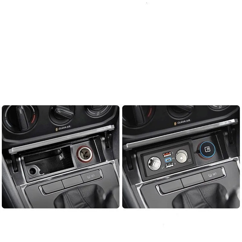 Volkswagen Lavida Polo Weiling car charger with QC3.0 fast charging for cigarette lighter socket