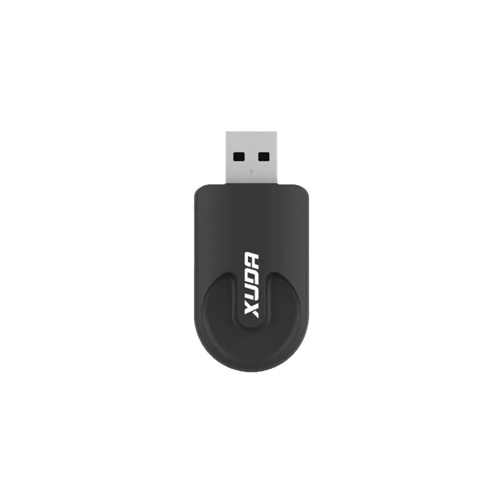 Black mini USB-C wireless CarPlay adapter with compact 26×55×13mm dimensions