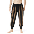 Men's straight leg casual trousers in polyester fibre available in four colours and six sizes