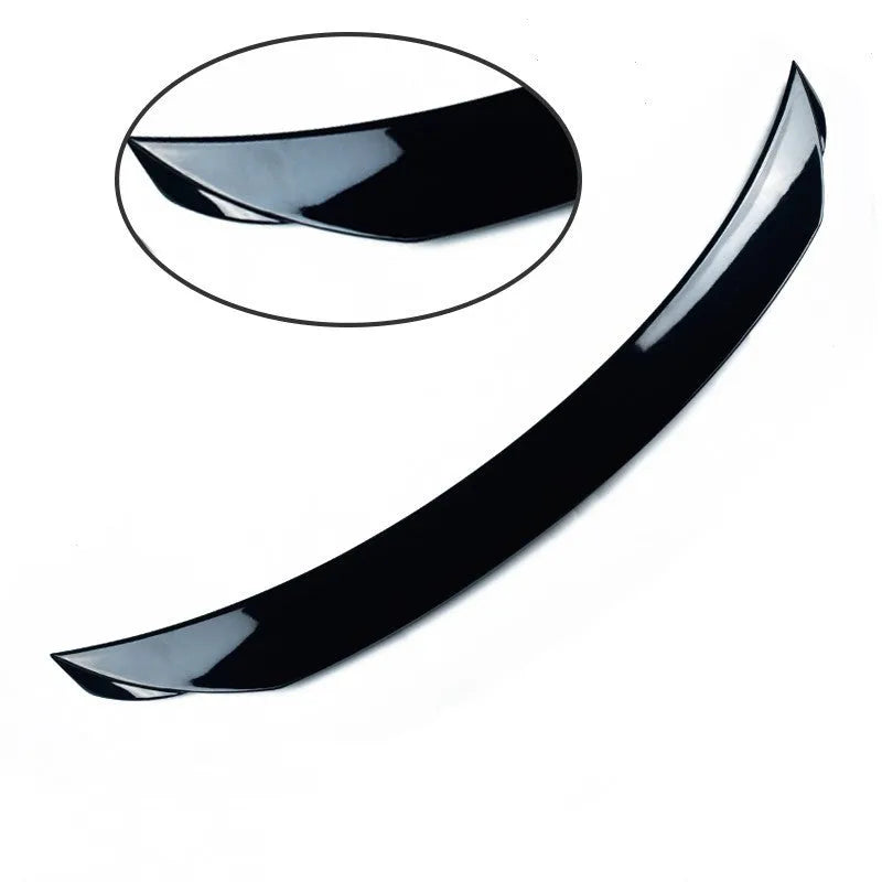 Mazda 3 Axela Exela modified tail trim with large wind surrounded blade in bright black