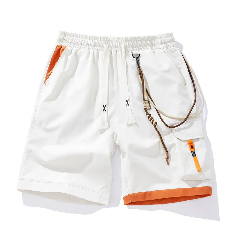 Men's plus size bamboo fibre shorts in straight-leg cropped design available in multiple colours